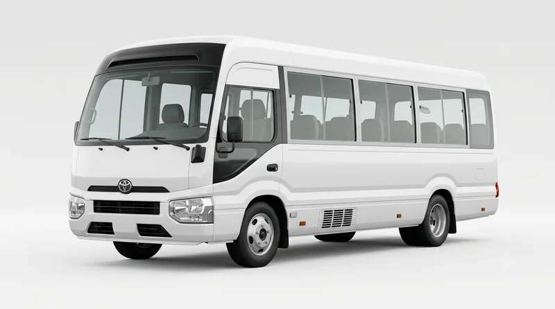 Luxury Coaster for Umrah and Airport Transfers in Saudi Arabia